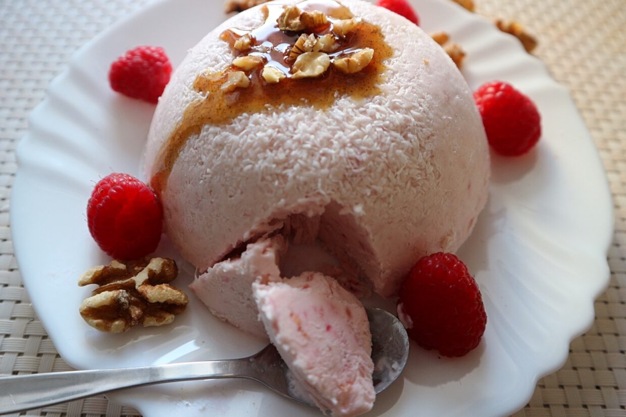 Quark-Eis mit Beeren selber machen – sehr einfaches &amp; leckeres Rezept