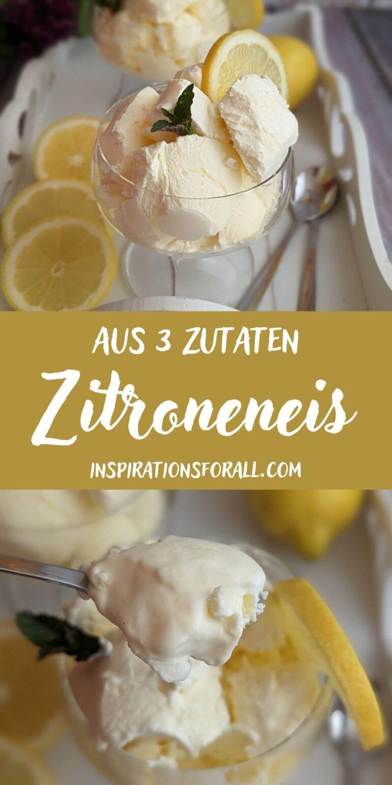 Zitroneneis selber machen – cremiges Rezept ohne Ei