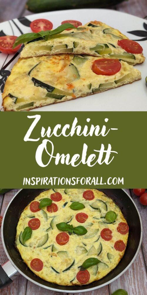 Zucchini-Omelett – Rezept mit Tomaten und Basilikum