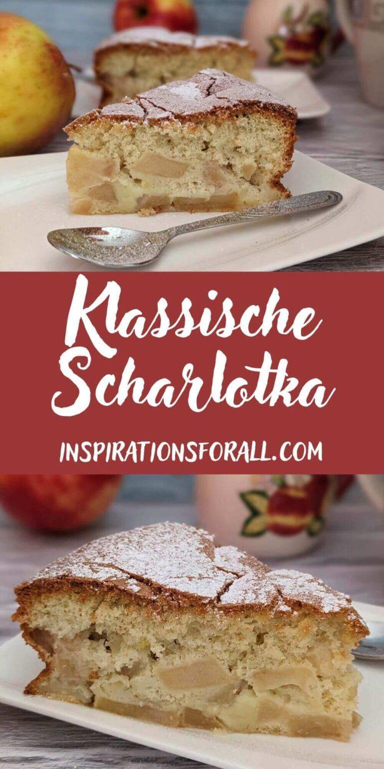 Scharlotka – russischer Apfelkuchen aus 4 Zutaten