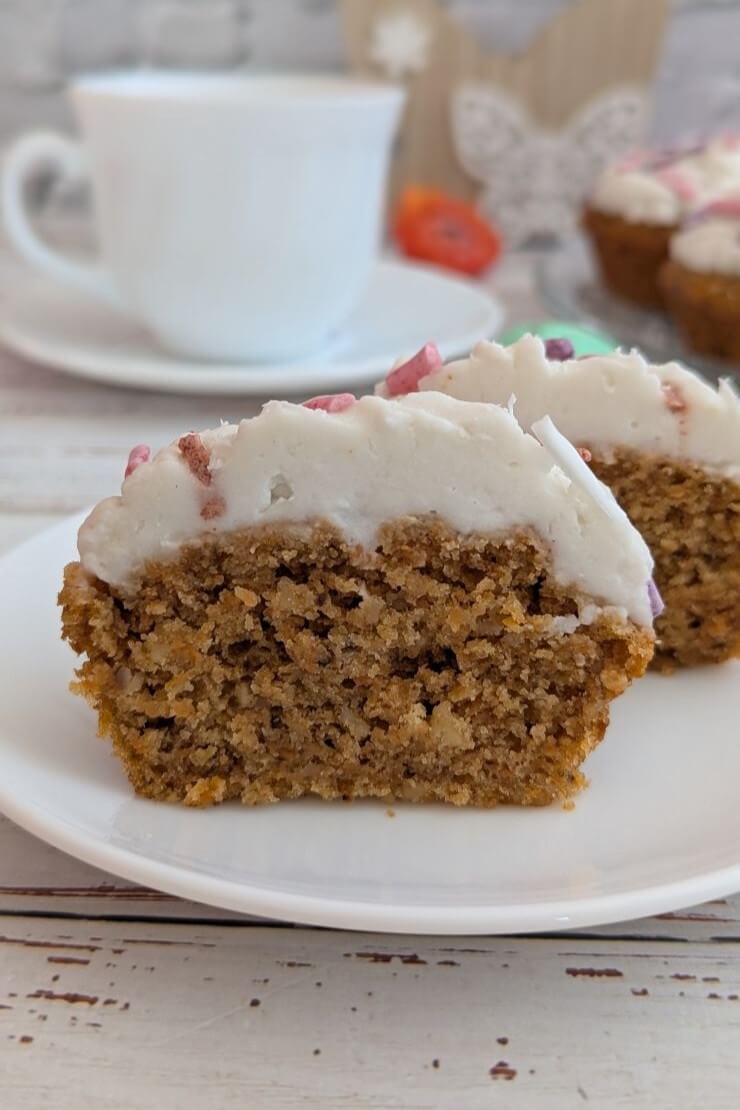 Vegan carrot cake cupcakes recipe