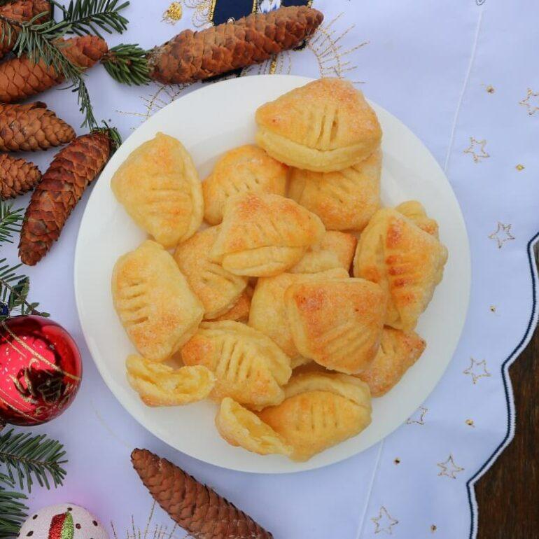 Quarkplätzchen &amp;quot;Gusinye lapki&amp;quot; – russische &amp;quot;Gänselatschen&amp;quot;