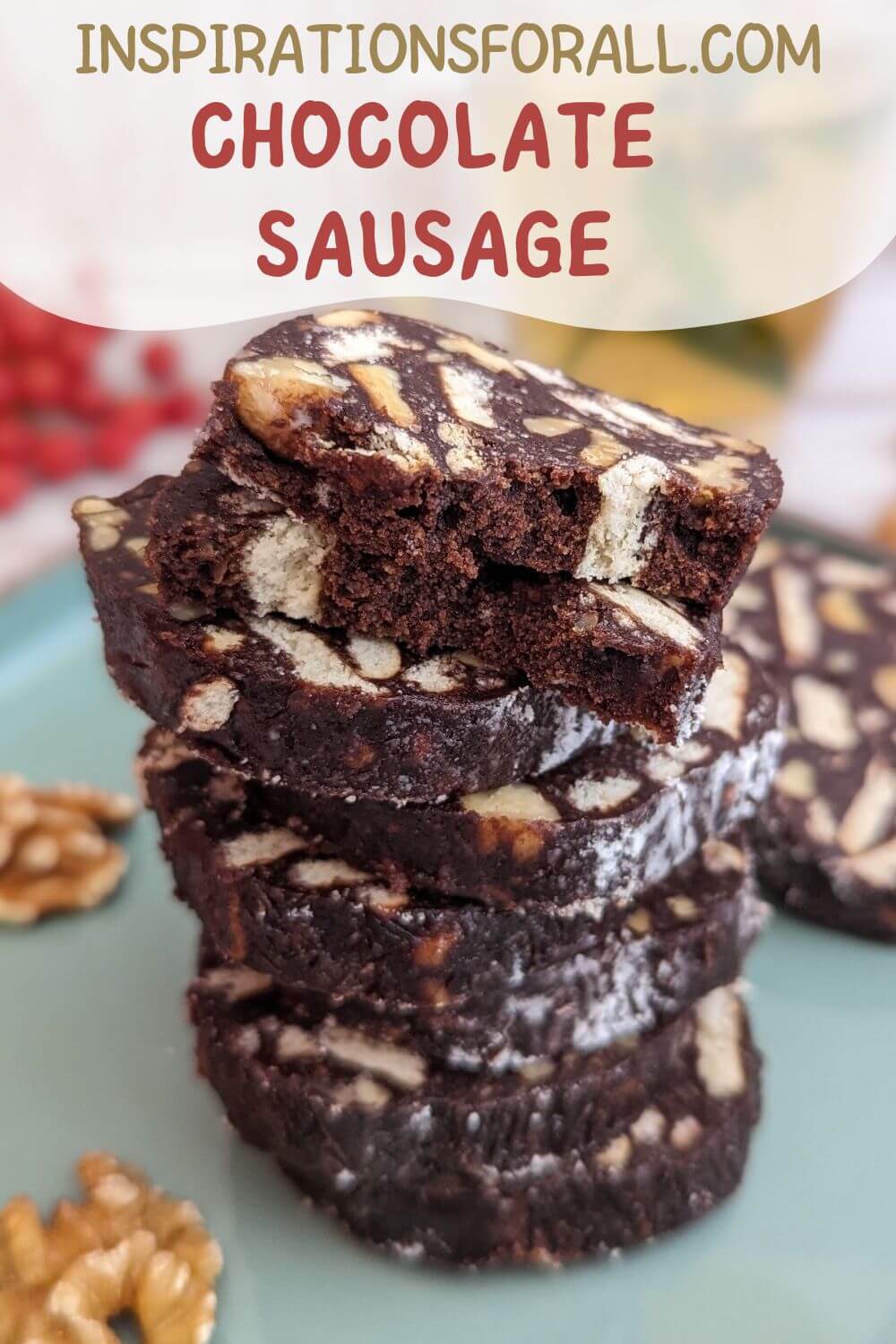 Pin Chocolate sausage