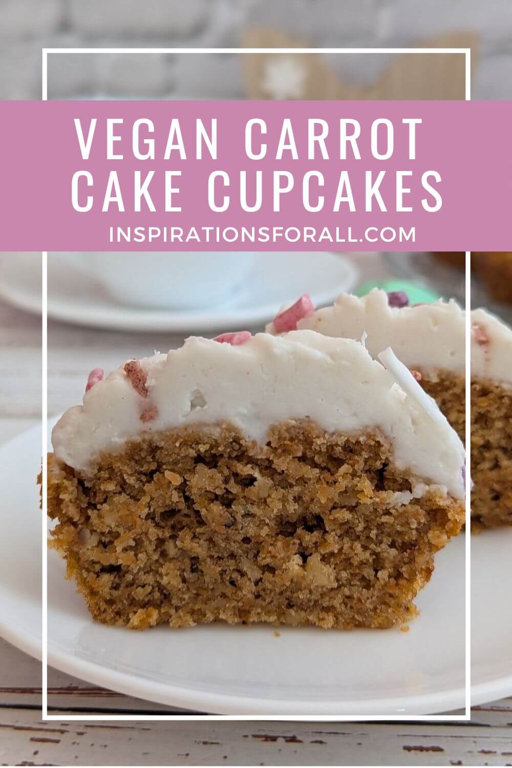 Pin Vegan carrot cake cupcakes